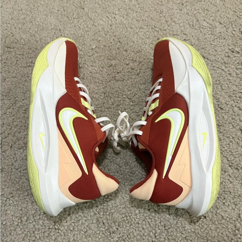 Nike Precision VI Rugged Orange/Lemon Twist Basketball Shoes 6.5 - Picture 4 of 7